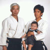 Doshu, Waka Sensei and his son Hiroteru